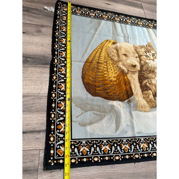RT Co. Pet-Themed Woven Tapestry Cotton - Made In Turkey - Adorable Cat & Dog De - Picture 6 of 6